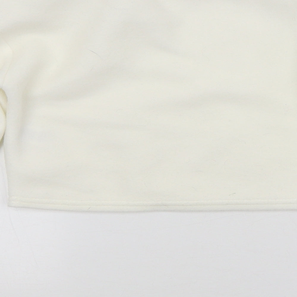 PRETTYLITTLETHING Womens White Pullover Jumper Size 6