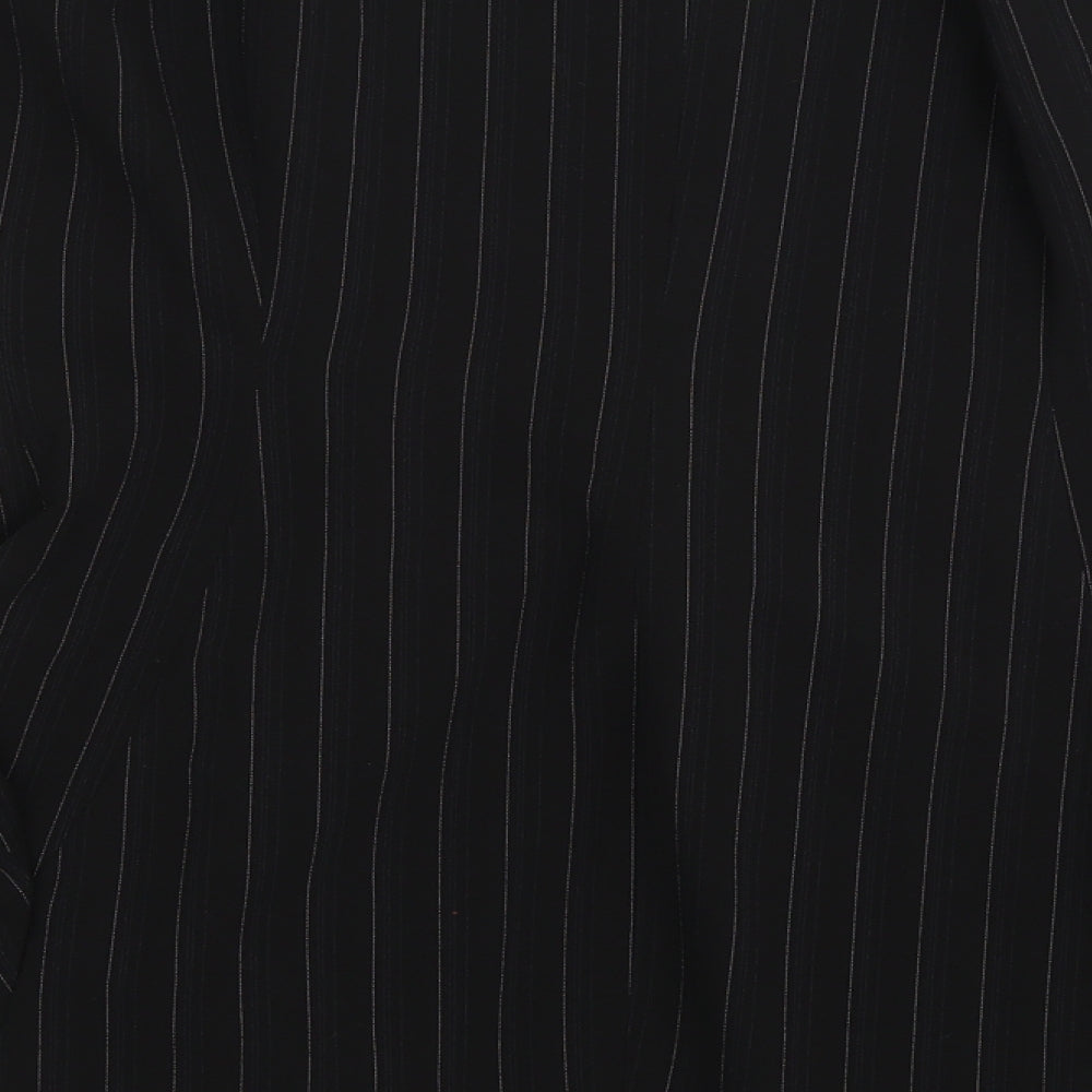 Dorothy Perkins Womens Black Striped Jacket Blazer Size 10