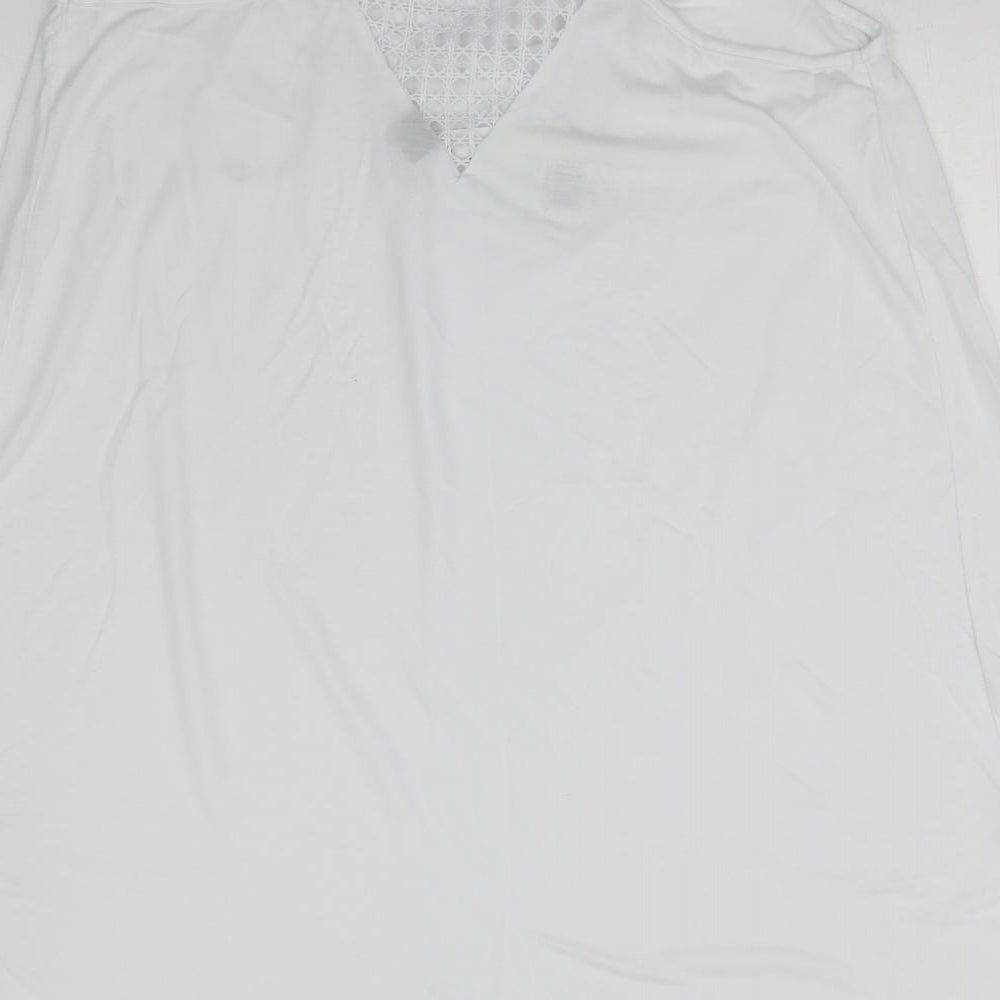 F&F Womens White Camisole Tank Size M