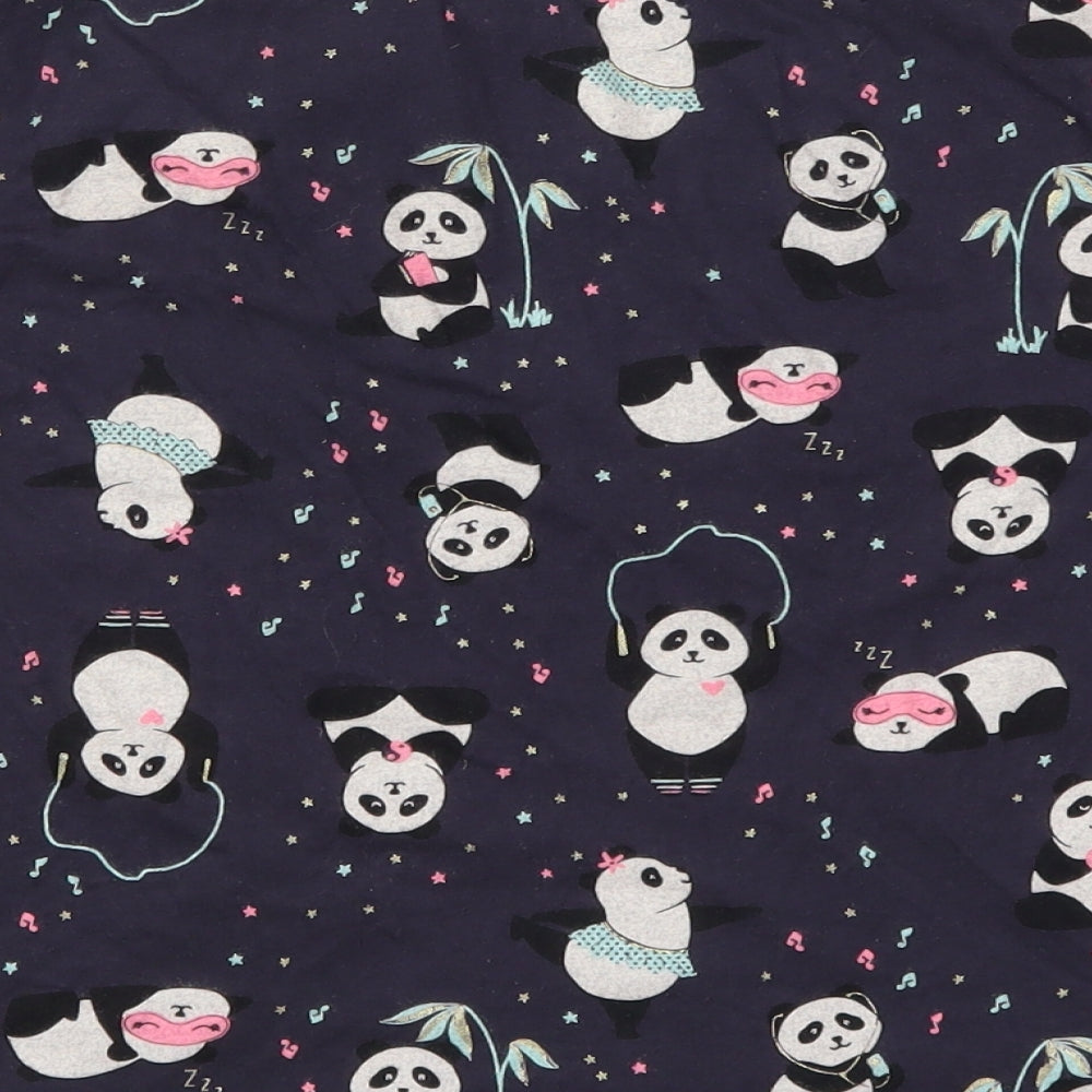 George Womens Blue Solid Top Pyjama Top Size 8 - Pandas