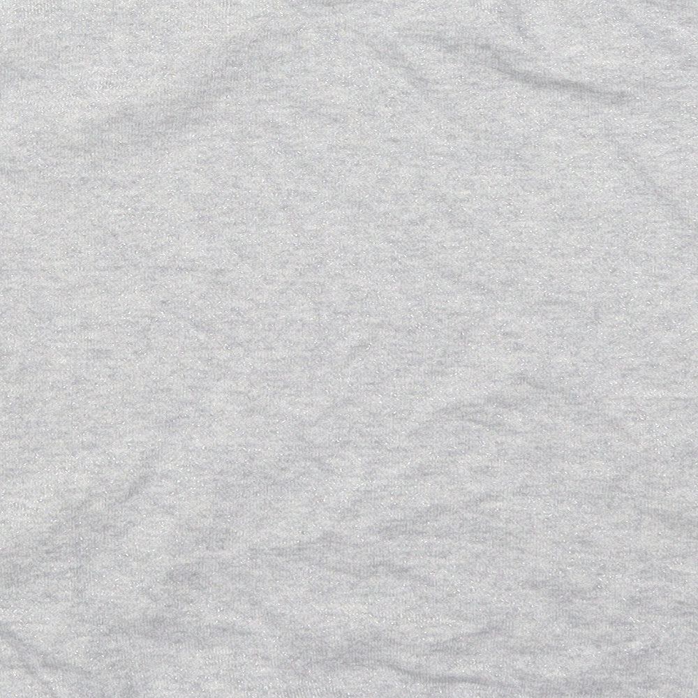 Evie Womens Grey Pullover Sweatshirt Size 10