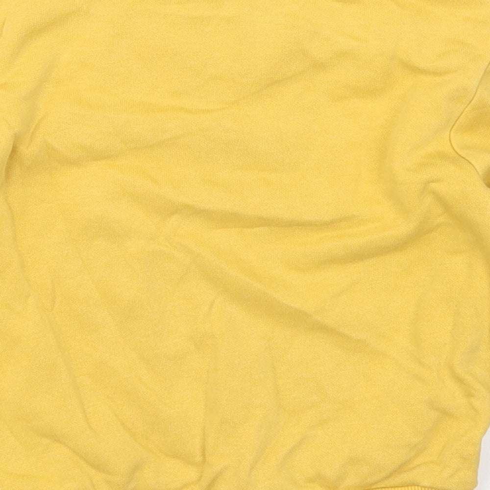 George Boys Yellow Basic T-Shirt Size 18-24 Months - Chilly Tiger Brrrr