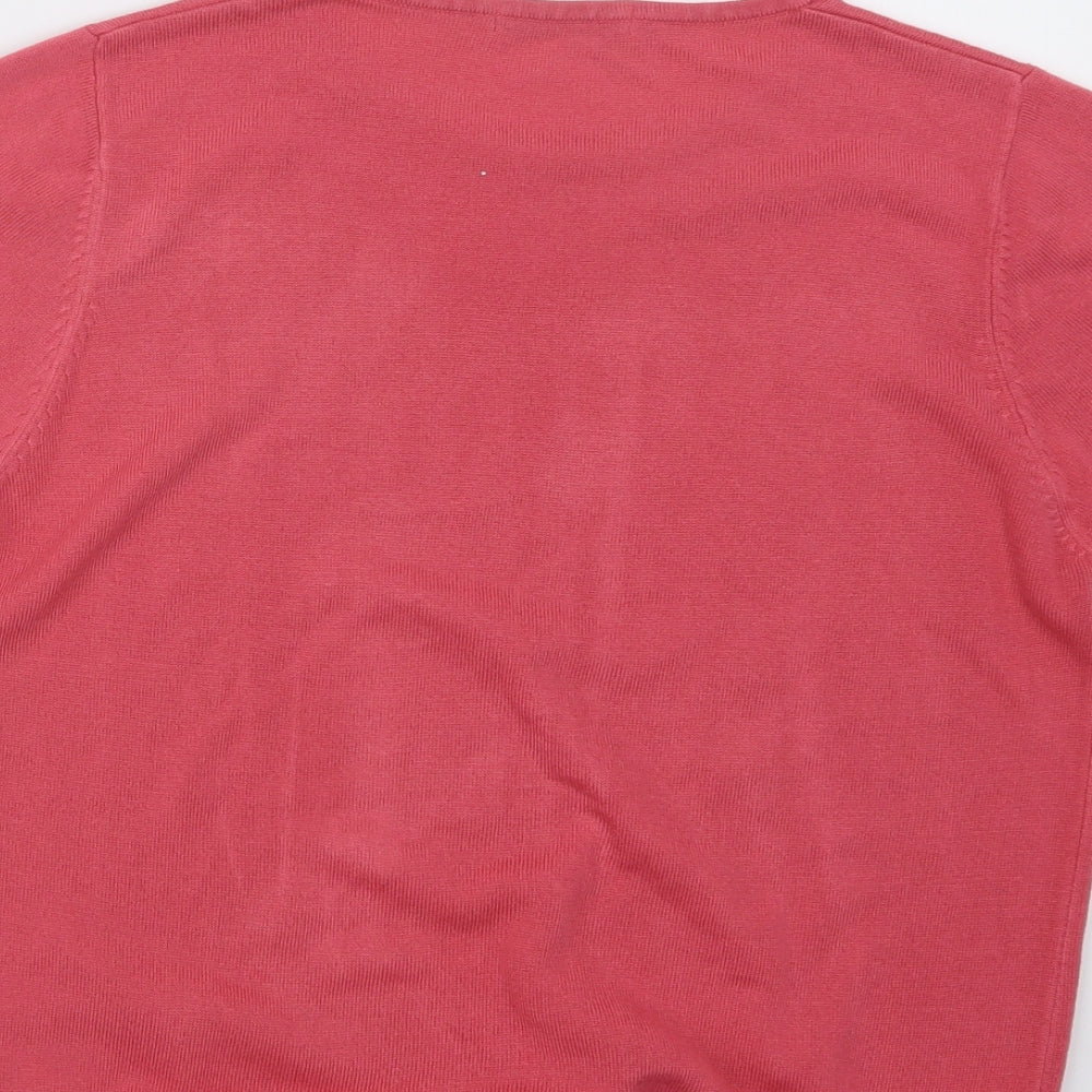 Marks & Spencer Womens Pink Knit Pullover Jumper Size 16
