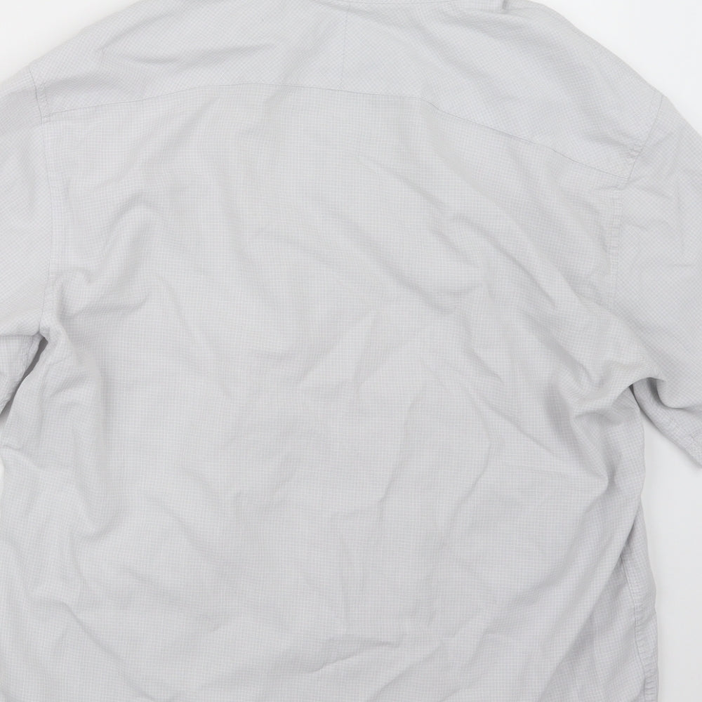 NEXT Mens Grey Button-Up Size L