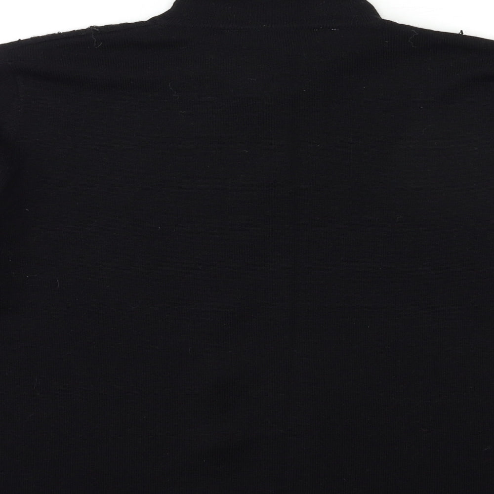 Marks & Spencer Womens Black Knit Cape Jumper Size 14