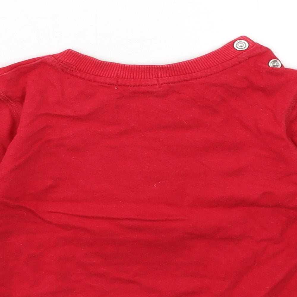 lily & Sid Baby Red Basic T-Shirt Size 12-18 Months