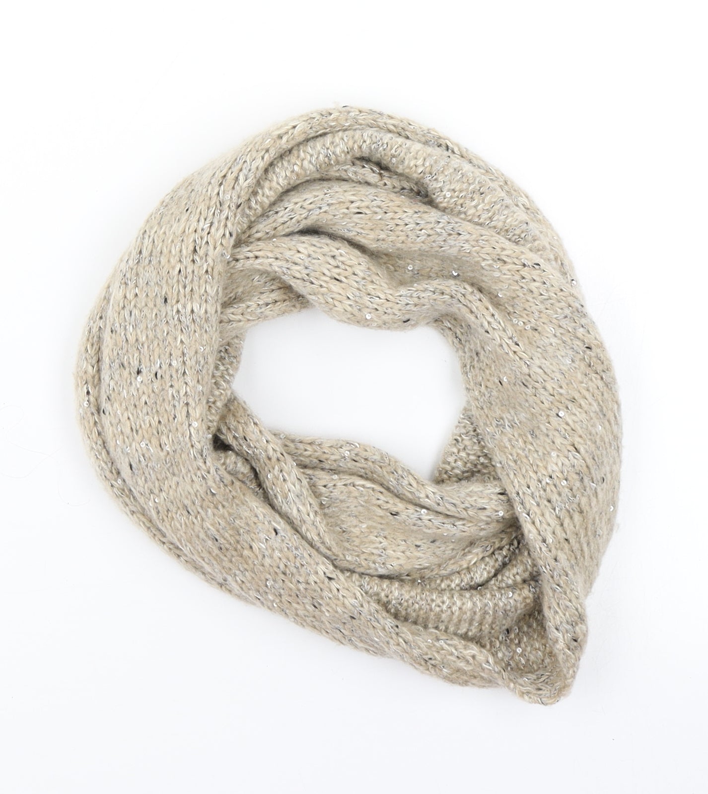 TU Womens Brown Knit Scarf