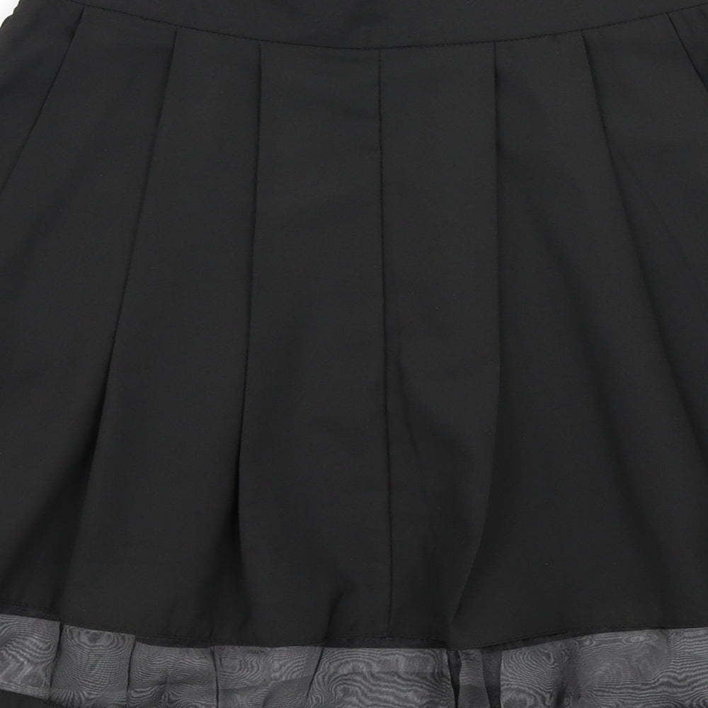 The Style Womens Black Pleated Skirt Size XS