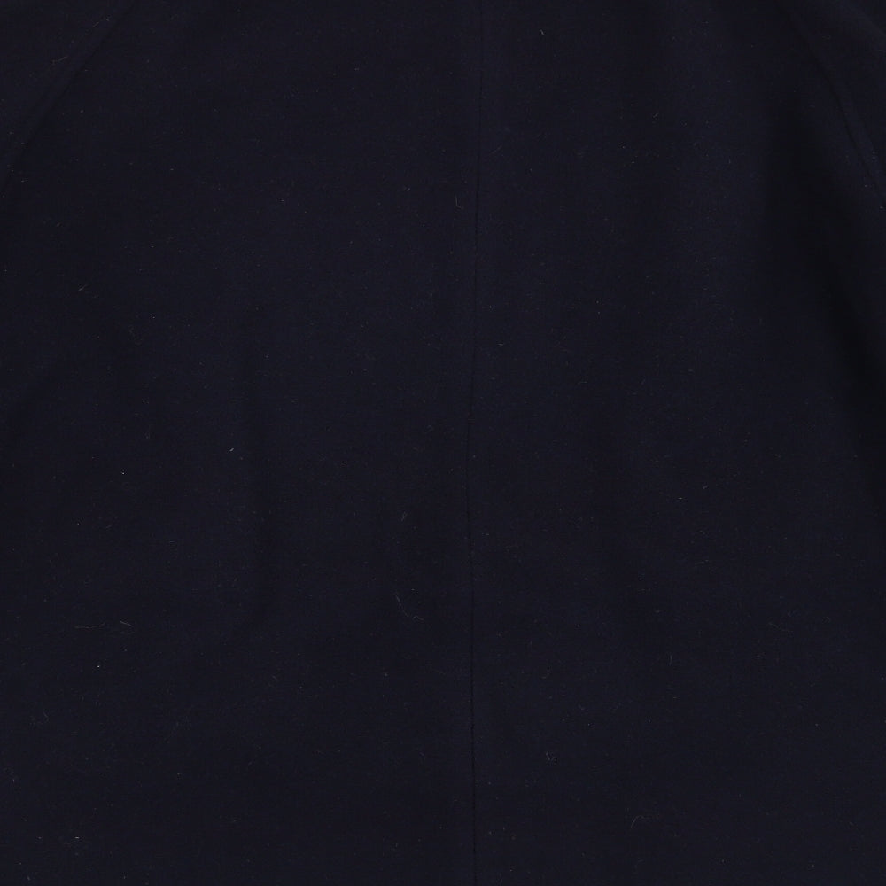 Preworn Womens Blue Overcoat Coat Size 14