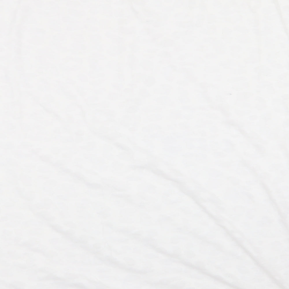 jd williams Womens White Animal Print Basic T-Shirt Size 12