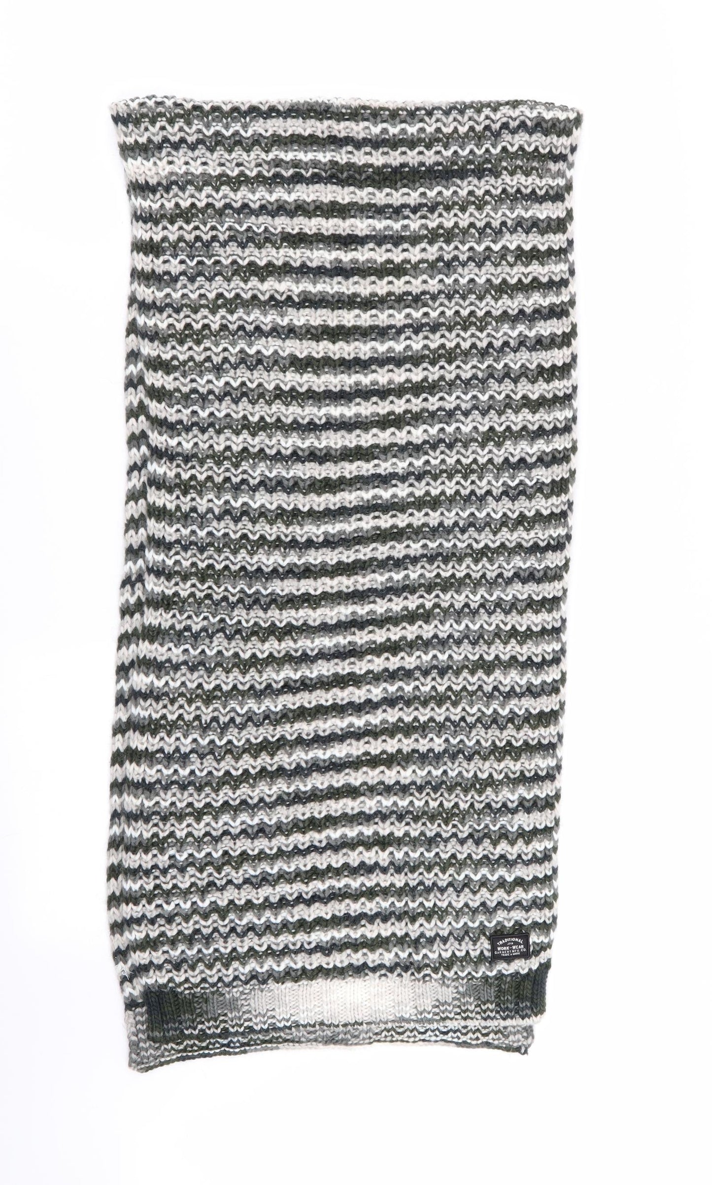 Workwear Mens Multicoloured Striped Scarf One Size