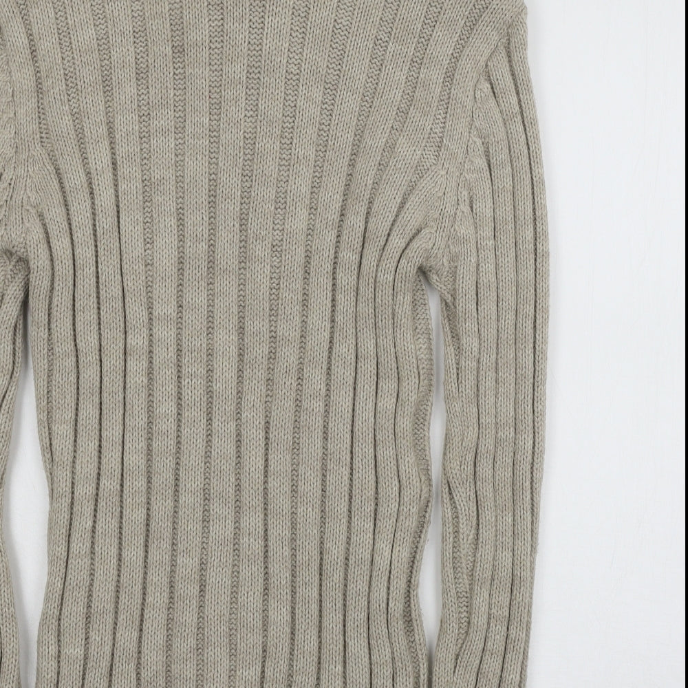 Vangalla Womens Grey Knit Pullover Jumper Size S