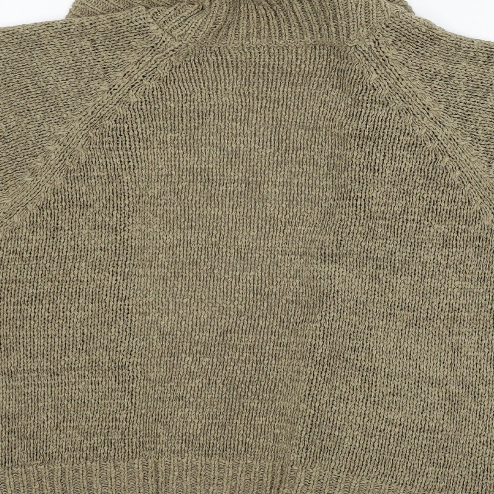 TU Womens Brown Knit Cardigan Jumper Size 12