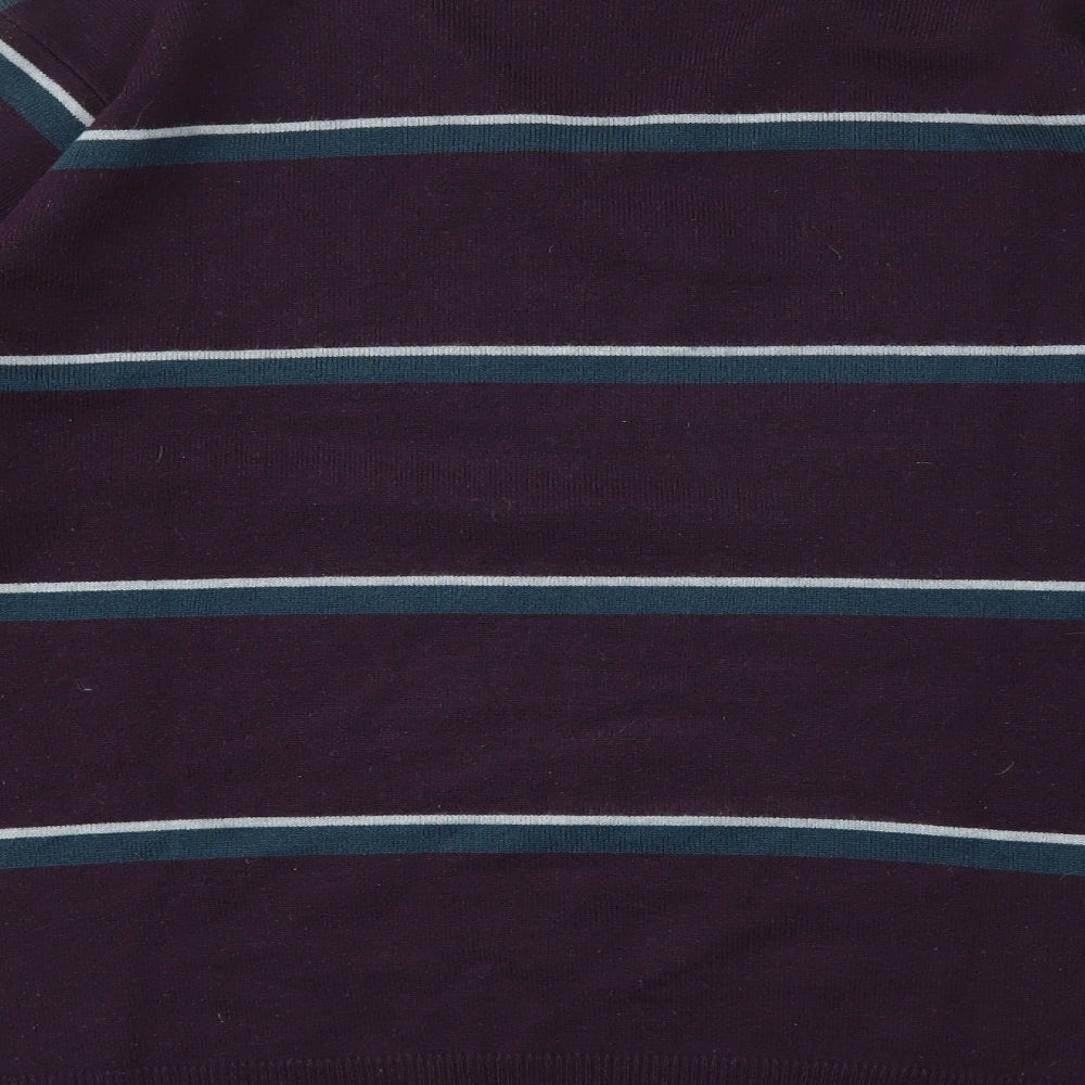 Cedarwood State Mens Multicoloured Striped Pullover Sweatshirt Size L
