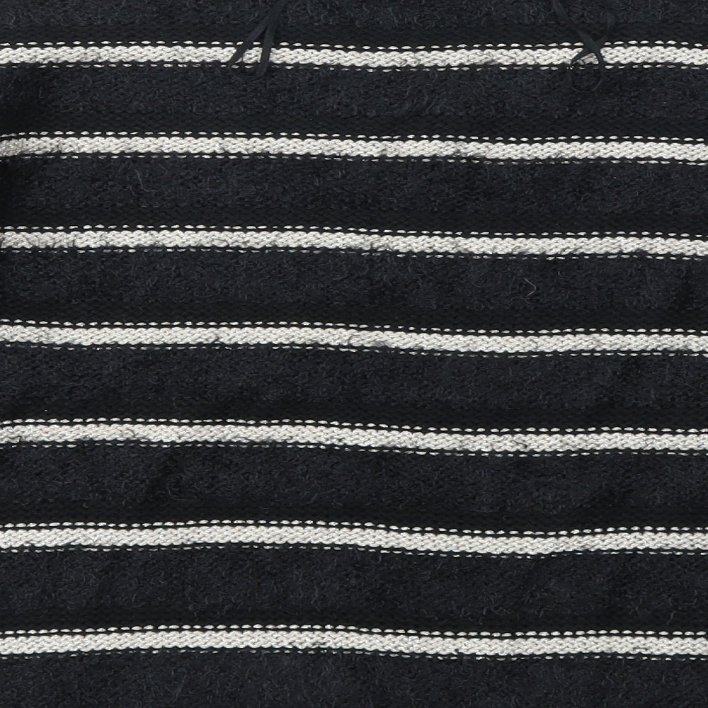 M&Co Womens Multicoloured Striped Basic T-Shirt Size S