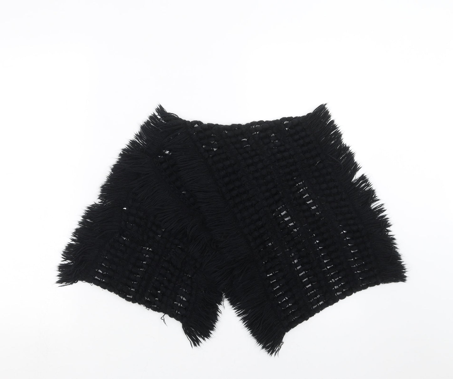 Preworn Womens Black Scarf - loop scarf