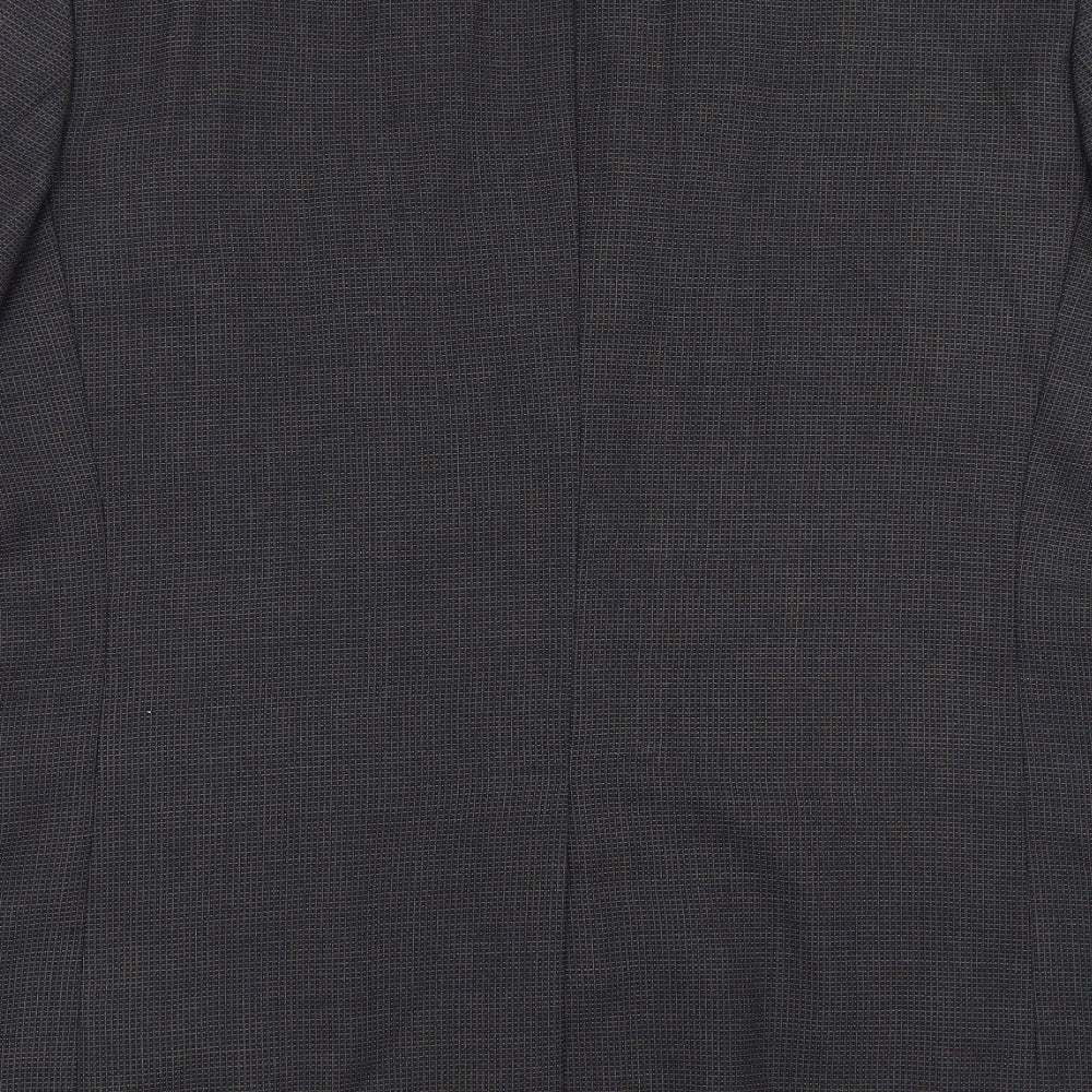 Marks & Spencer Mens Blue Check Jacket Suit Jacket Size 44