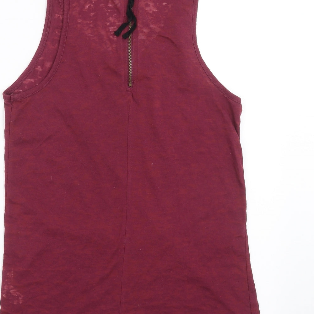 Topshop Womens Purple Basic Tank Size 10