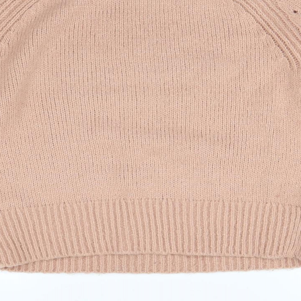 George Womens Pink Knit Pullover Jumper Size S