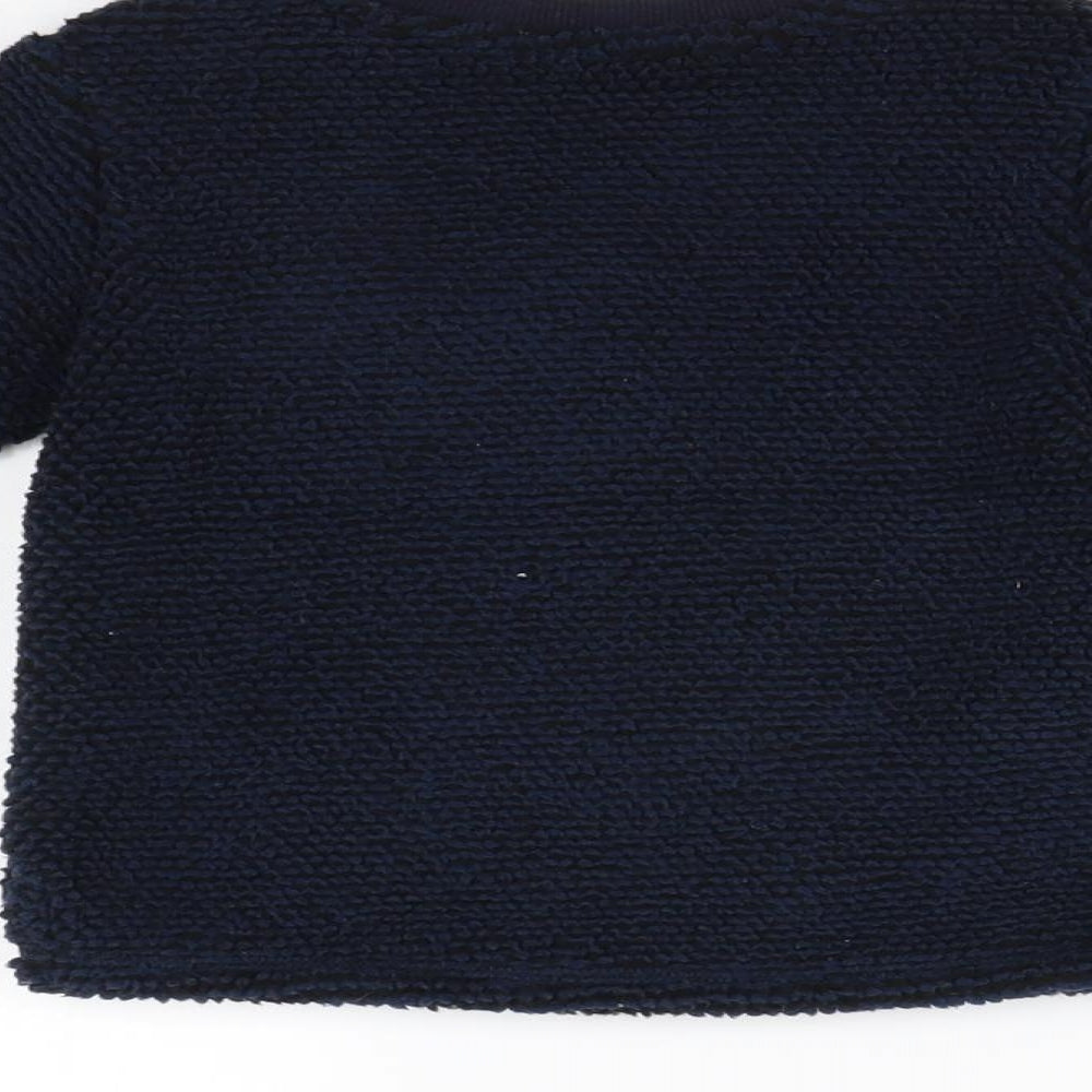 Marks & Spencer Baby Blue Fleece Pullover Jumper Size 12-18 Months
