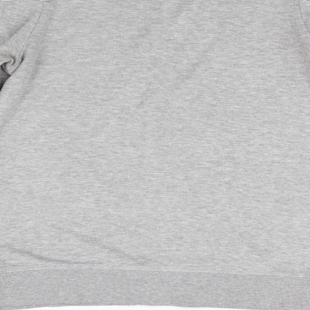 New Look Womens Grey Pullover Sweatshirt Size 10