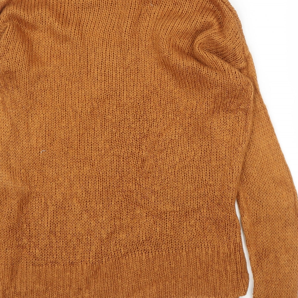 New Look Womens Orange Pullover Jumper Size S