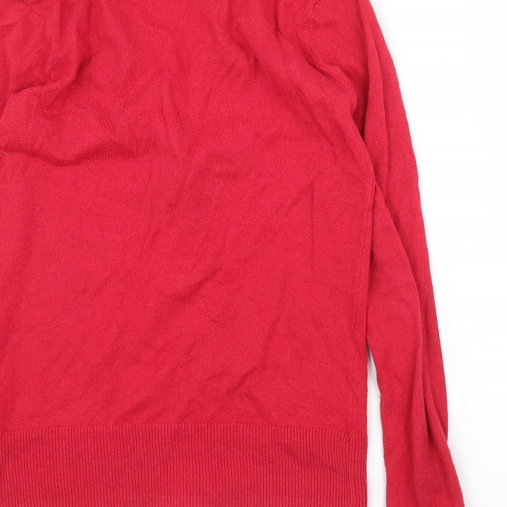 Gap Womens Red Cardigan Jumper Size XS