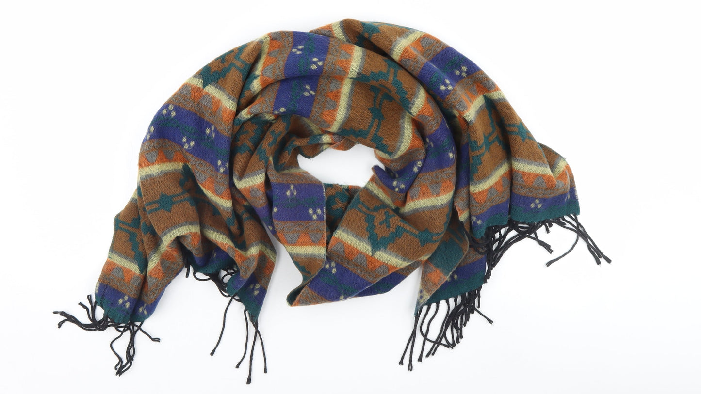 Preworn Womens Multicoloured Argyle/Diamond Scarf