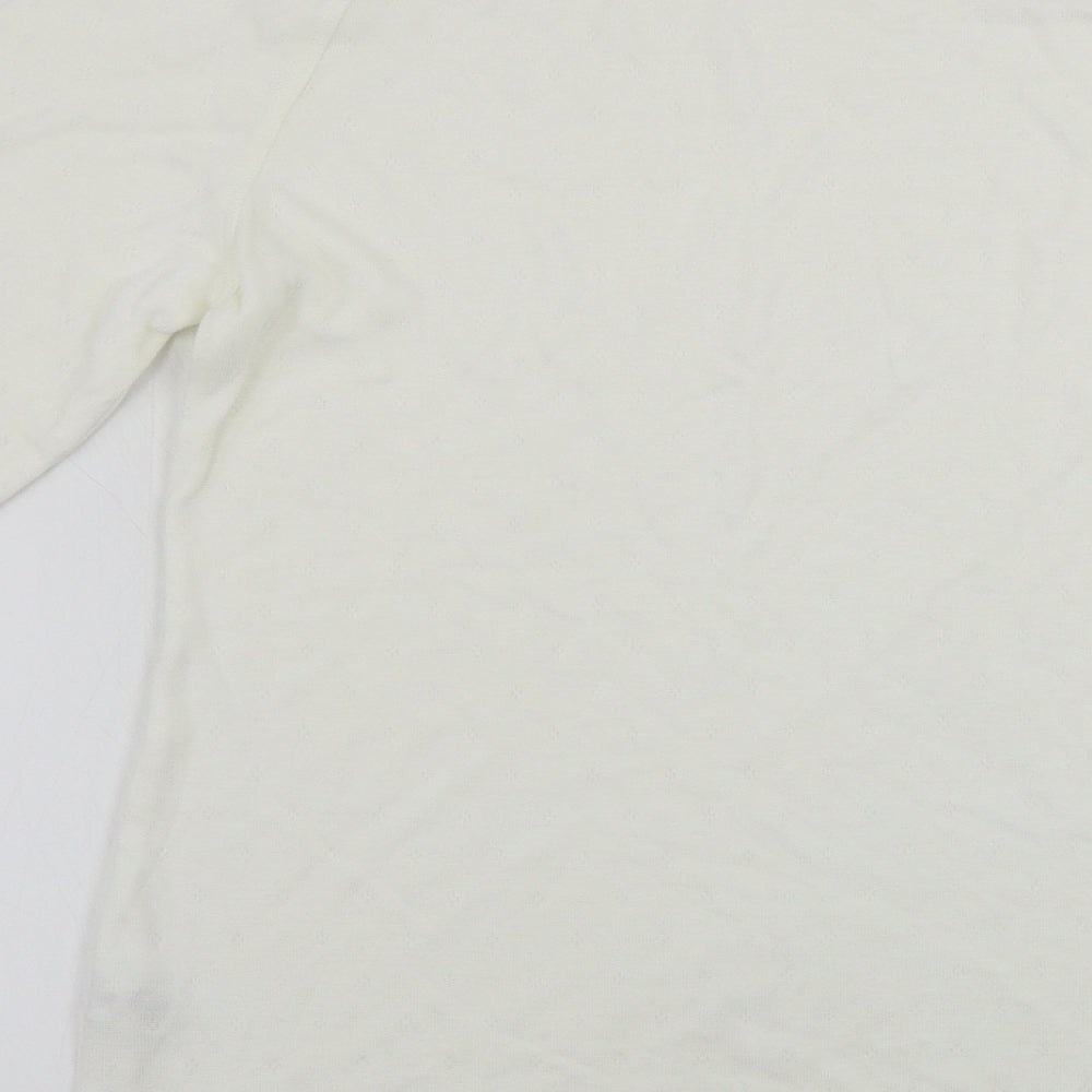 Marks & Spencer Womens Ivory Pullover Jumper Size 14