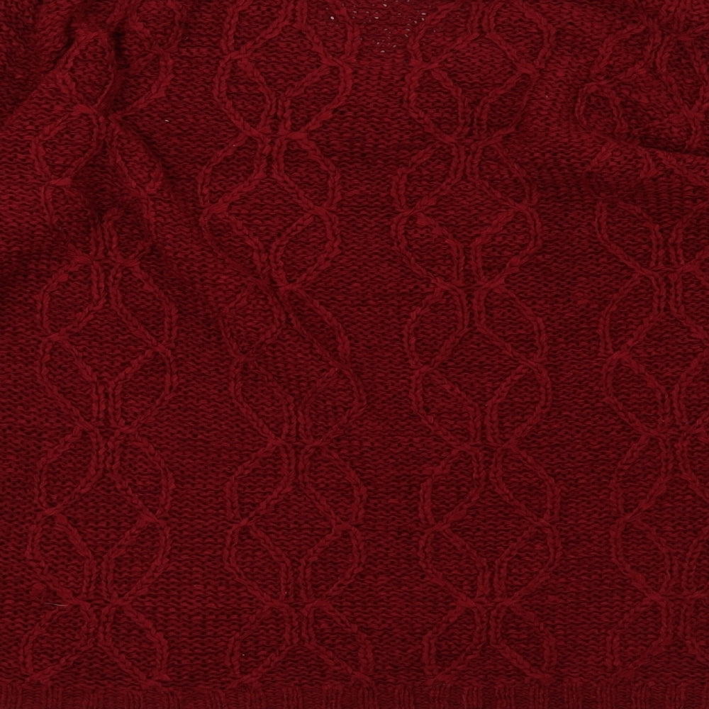 elizabeth scott Womens Red Pullover Sweatshirt Size XL