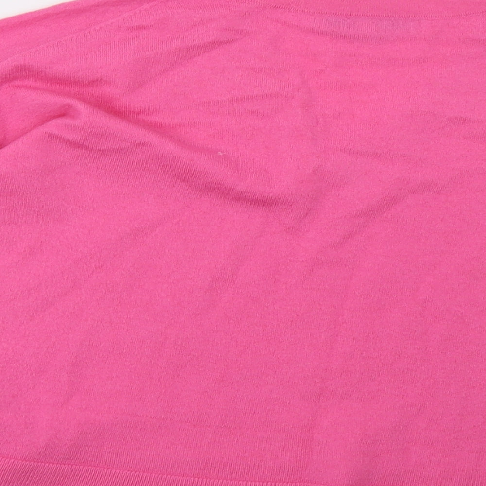NEXT Womens Pink Knit Pullover Sweatshirt Size 10
