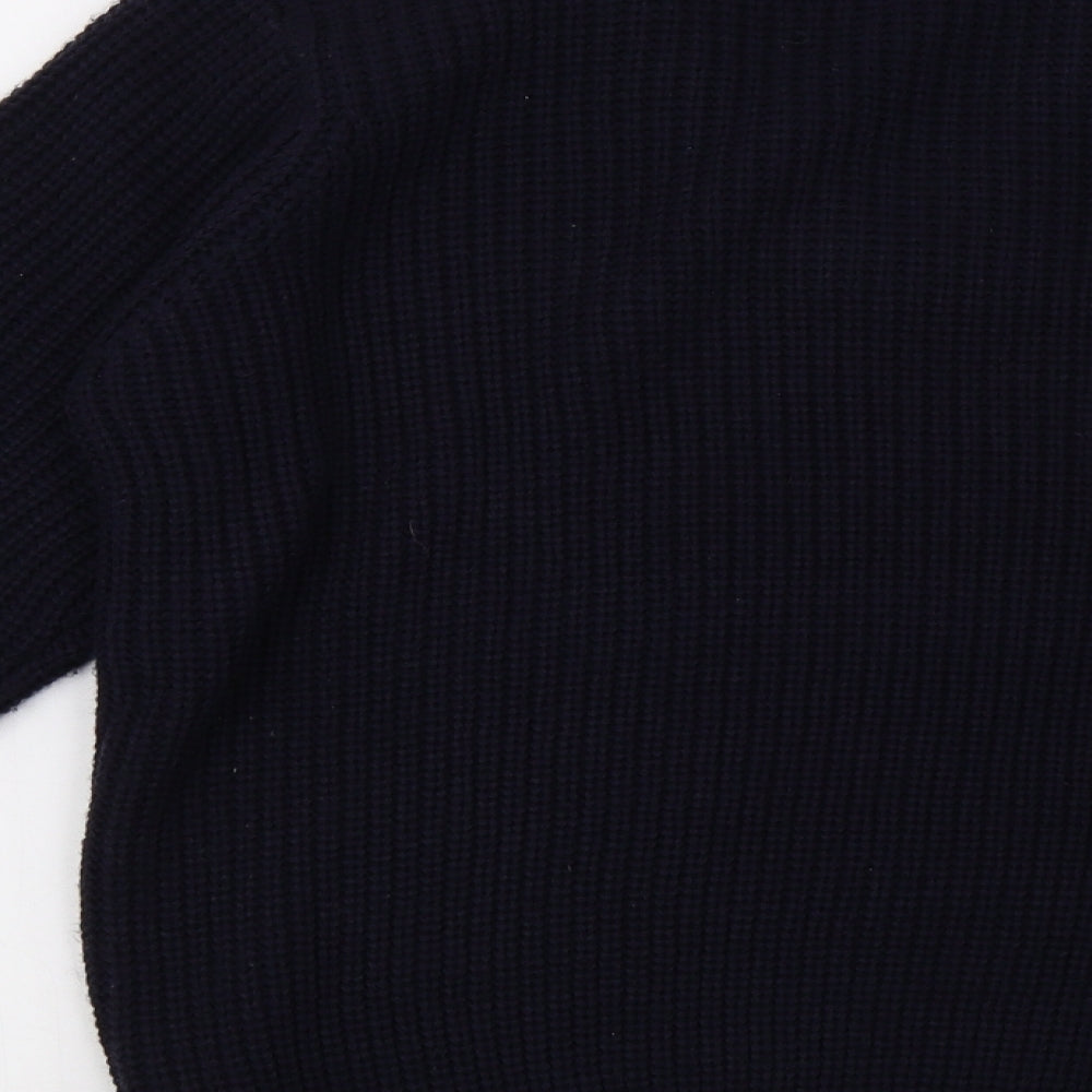 EWM Mens Blue Knit Pullover Sweatshirt Size S