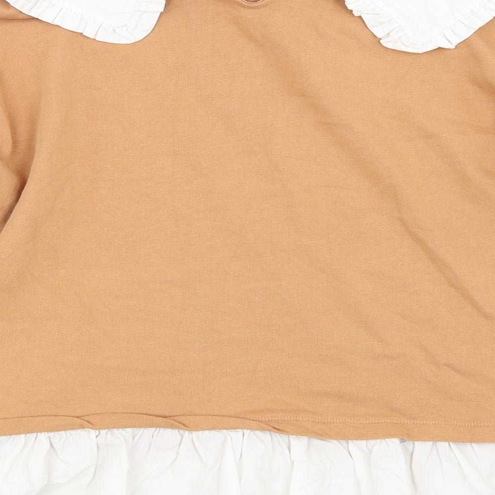George Womens Beige Pullover Sweatshirt Size M