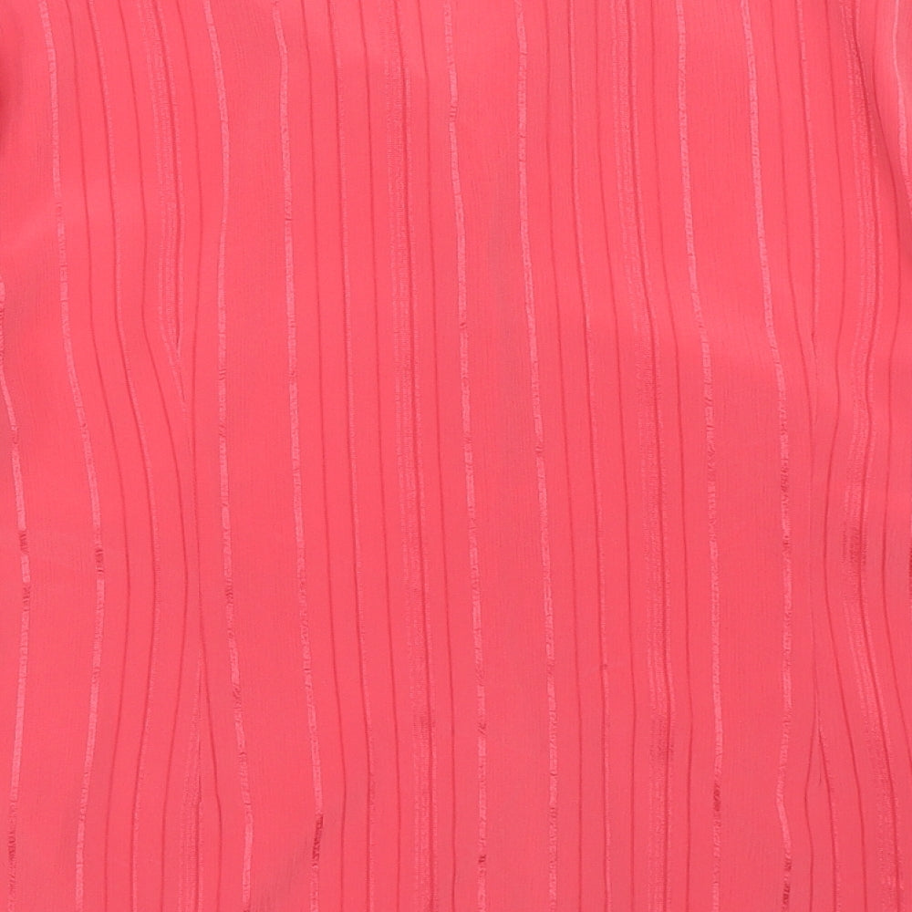 Bonmarché Womens Pink Basic Button-Up Size 16