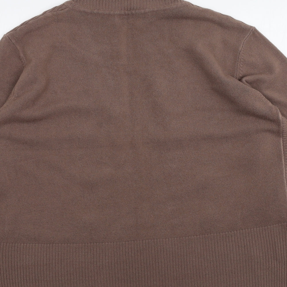 Cashmasoft Womens Brown Pullover Jumper Size XL