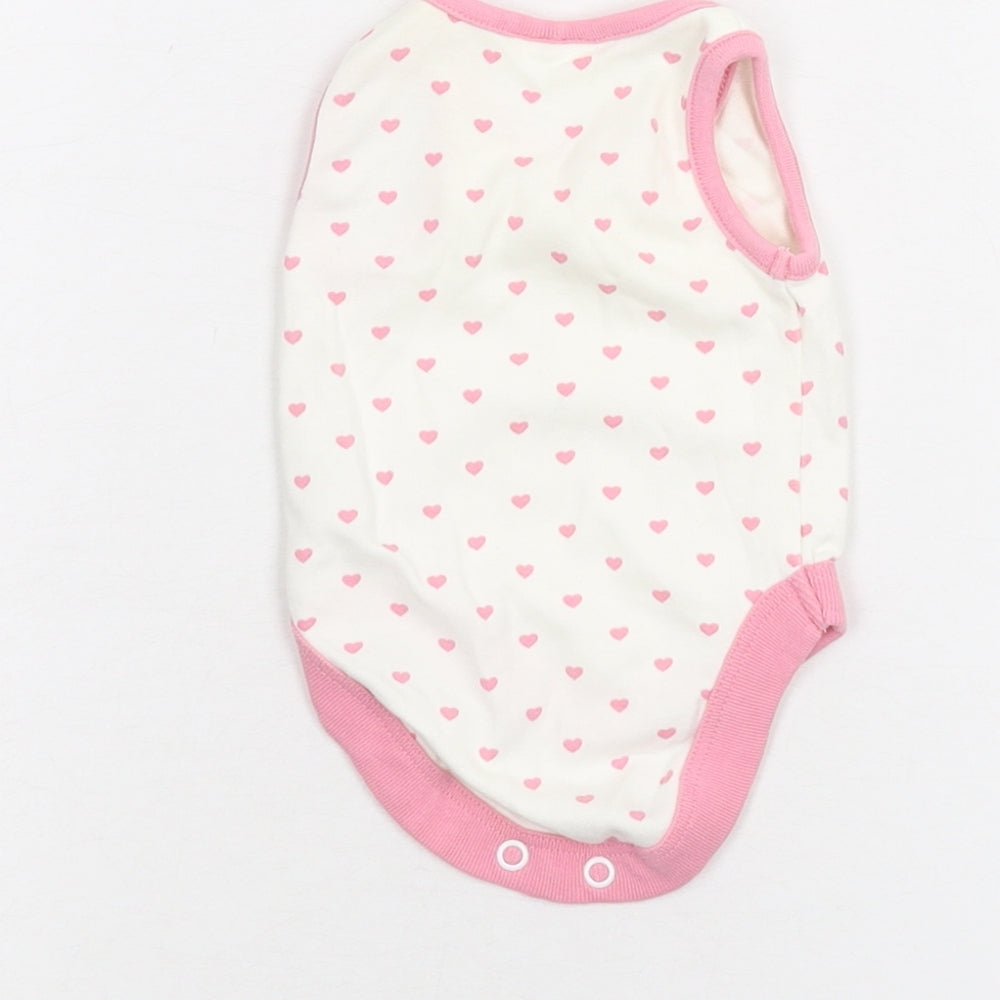 Next Baby White Polka Dot Babygrow One-Piece Size 0-3 Months
