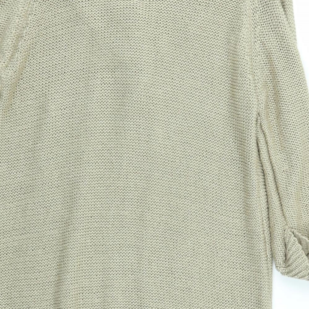 Preworn Womens Brown Cardigan Jumper Size 14