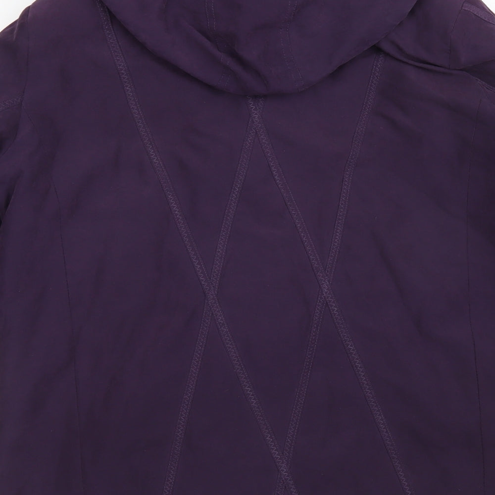 Bonmarché Womens Purple Overcoat Coat Size M