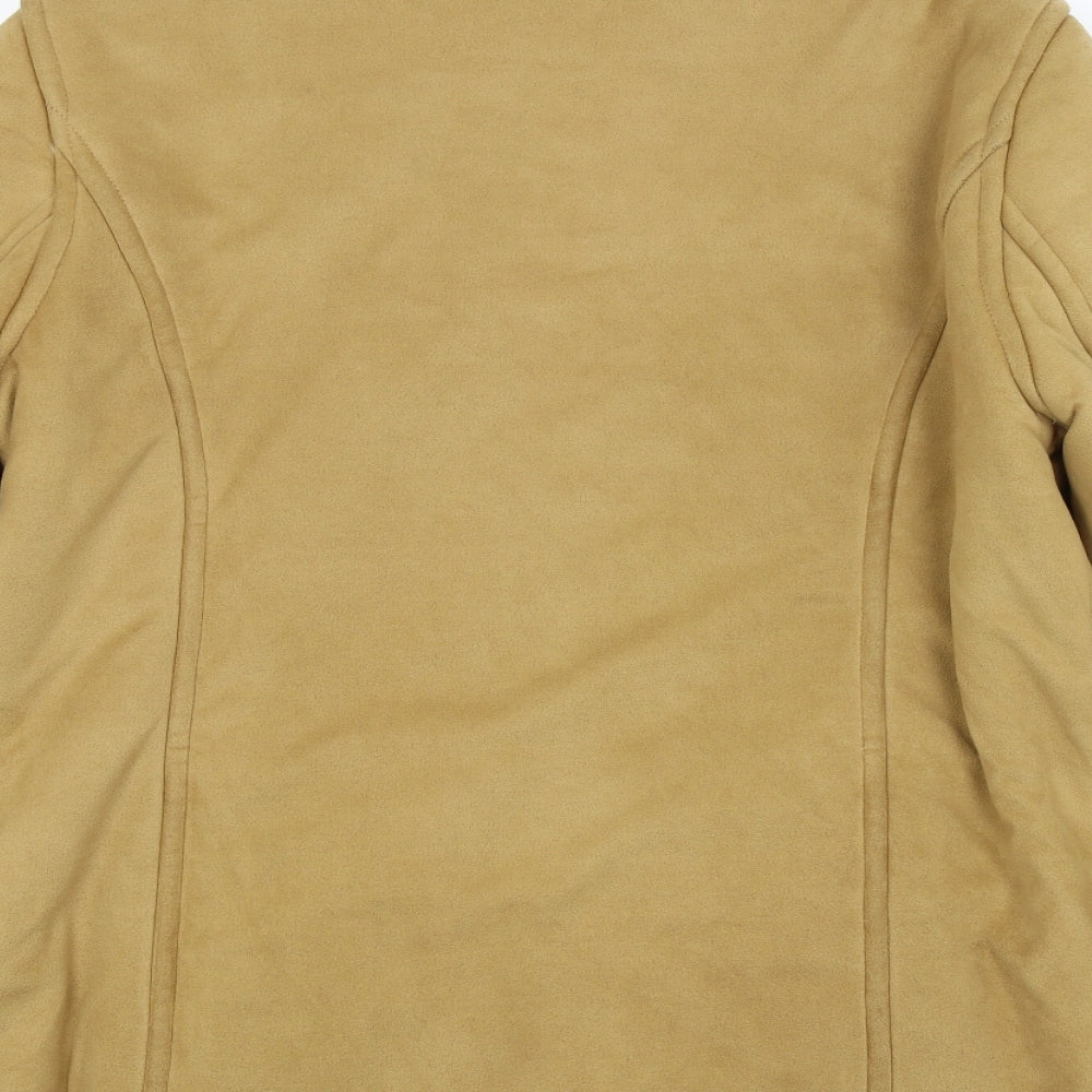 Preworn Womens Beige Jacket Size 16
