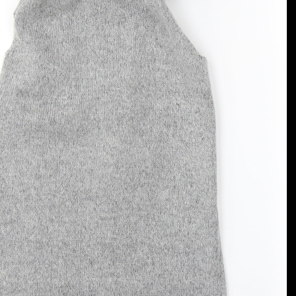 Primark Girls Grey Wrap Jumper Size 8-9 Years