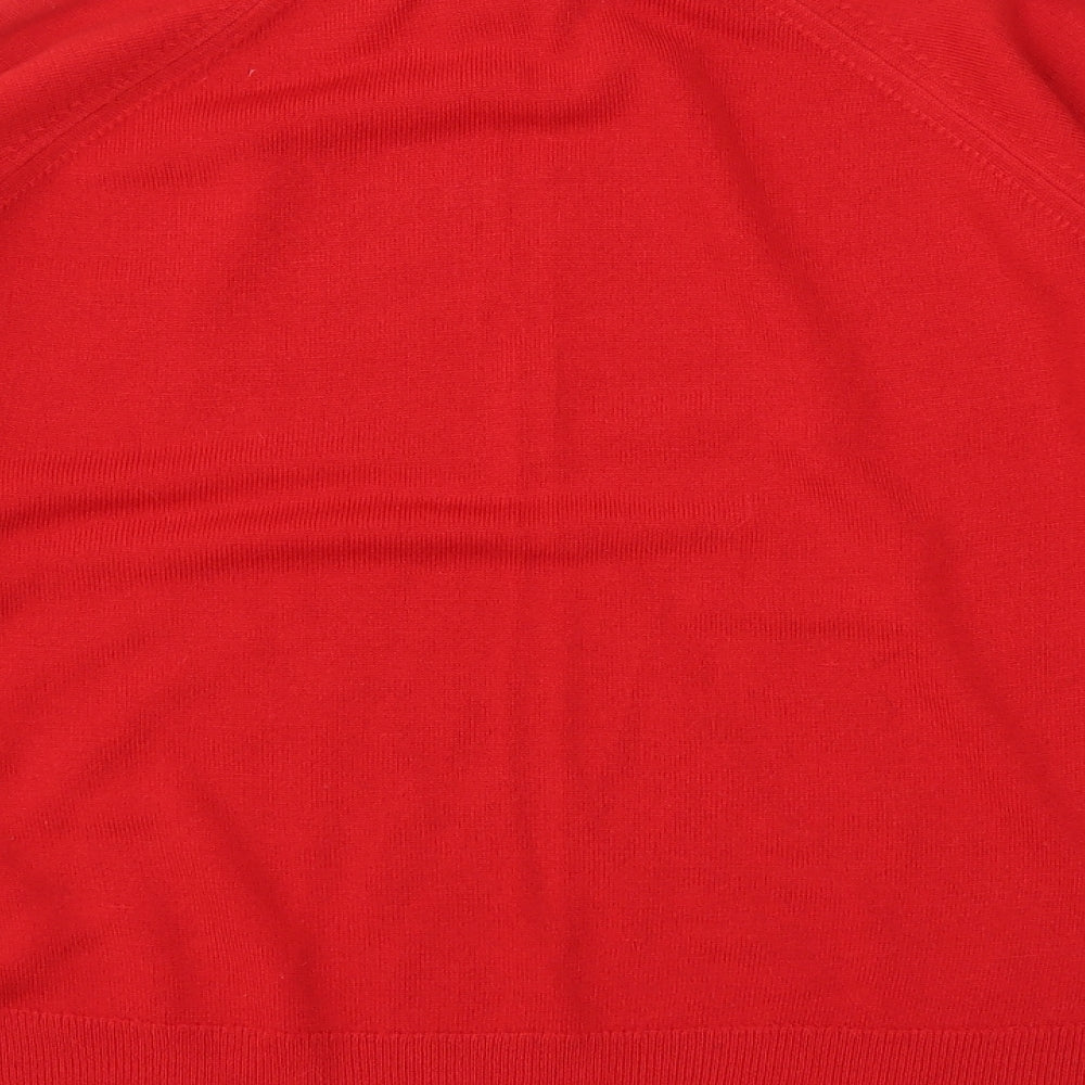 Jessica Reid Womens Red Pullover Sweatshirt Size 16
