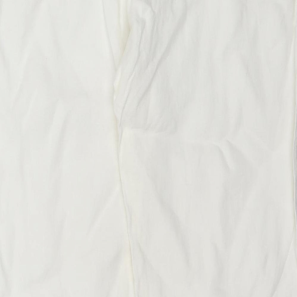 Beach Cafe Womens Ivory Trousers Size L L31 in