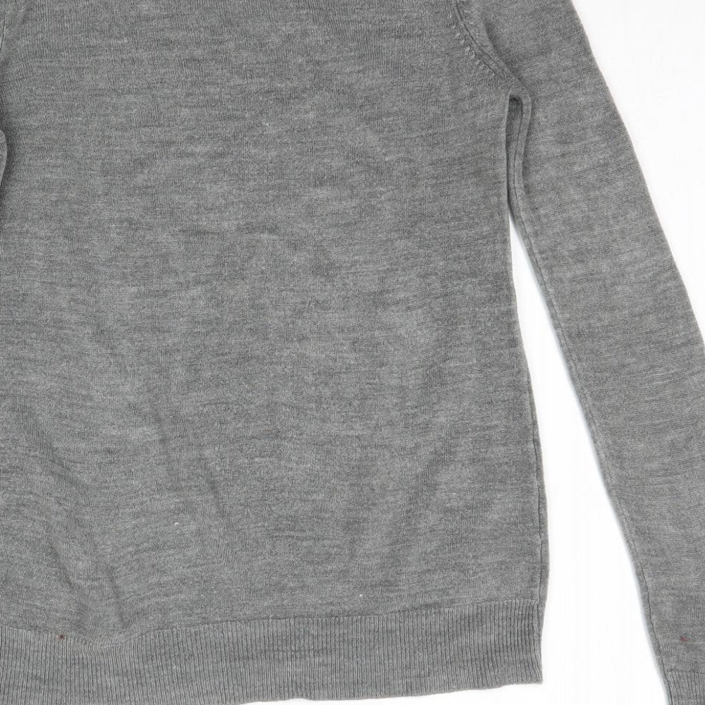 Atmosphere Womens Grey Knit Basic T-Shirt Size 6