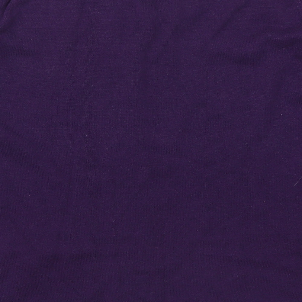 Entropy Womens Purple Knit Pullover Jumper Size L