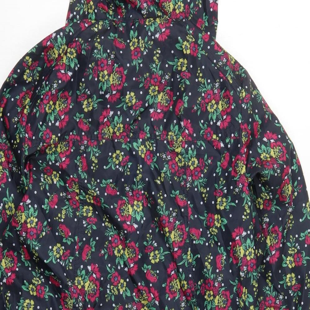 Originals Womens Multicoloured Floral Anorak Coat Size 10