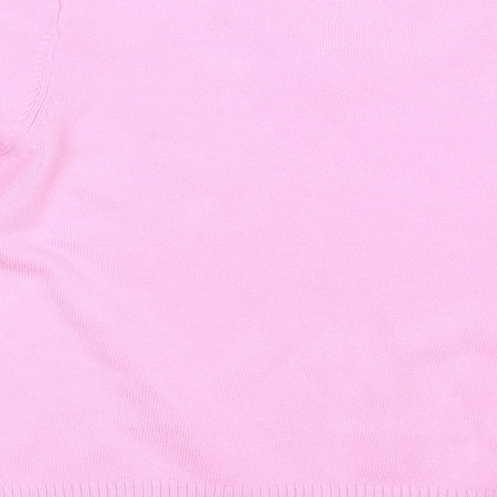 Ann Marie Womens Pink Pullover Jumper Size L
