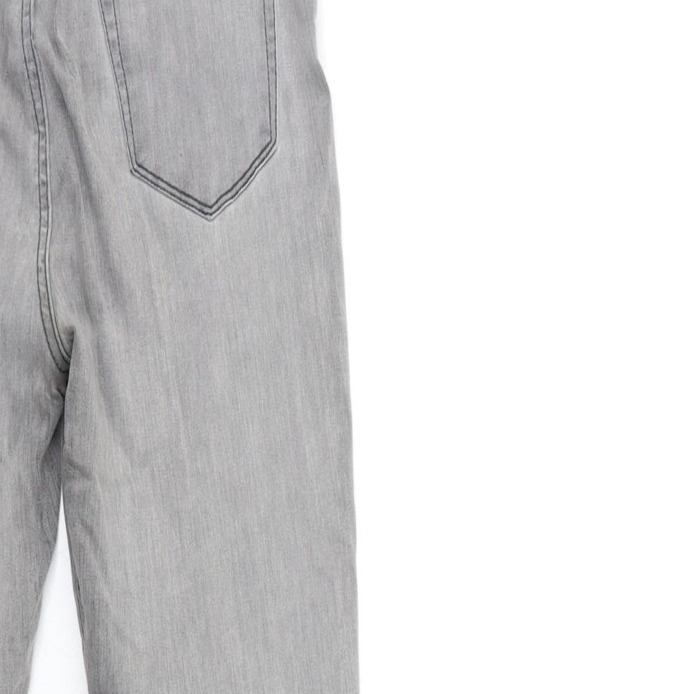 New Look Womens Grey Denim Skinny Jeans Size 8 L28 in