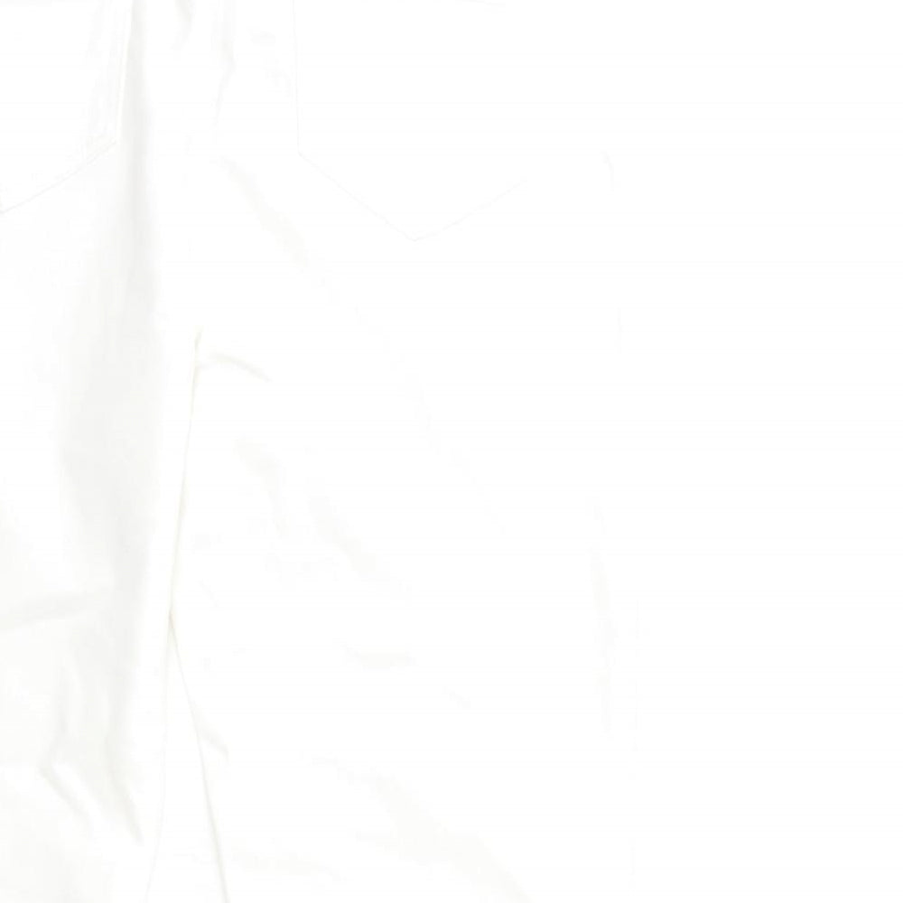Soon Womens White Denim Cropped Jeans Size 10 L23 in