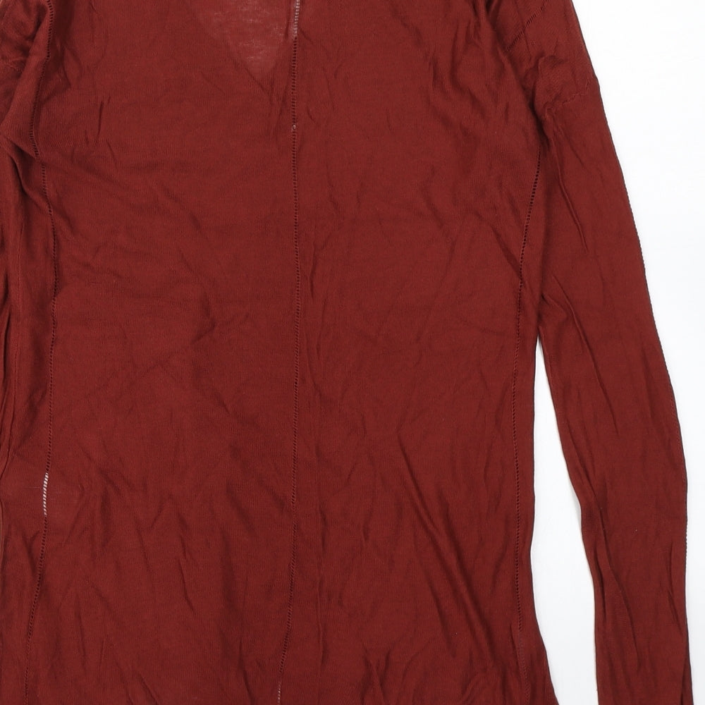 Next Womens Brown Knit Pullover Jumper Size 10