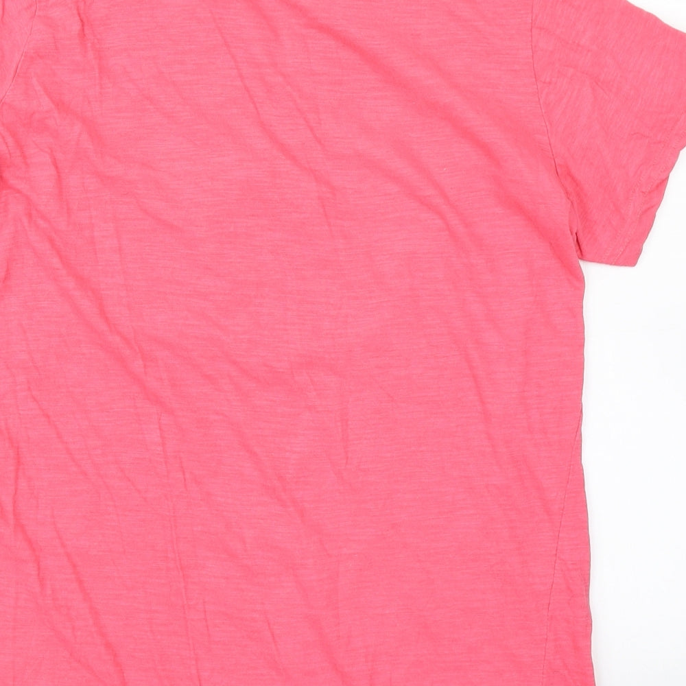 Isle Womens Pink Basic T-Shirt Size M